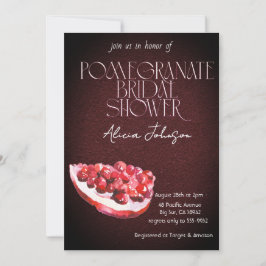 Brautparty der Blushing Pomegranate Branch Einladung