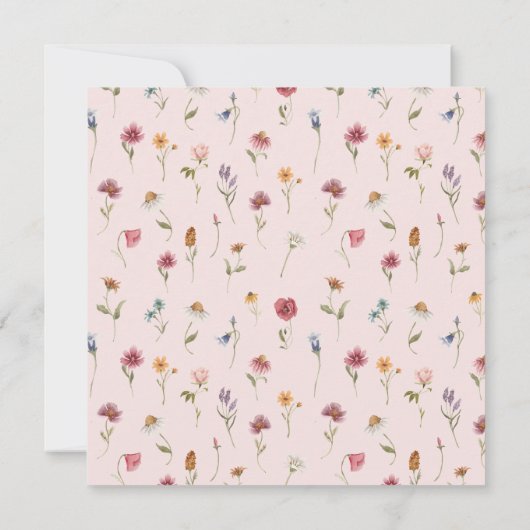 Brautparty der Blütenfrüchte Einladung (Rückseite)