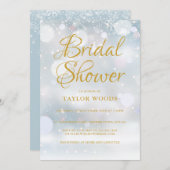 Brautparty der ersten Schneeflocken Einladung (Vorne/Hinten)