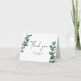 Brautparty der Eukalyptus-Zweigstelle Dankeskarte