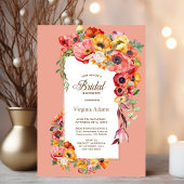 Brautparty der farbenfrohen Poppies Einladung