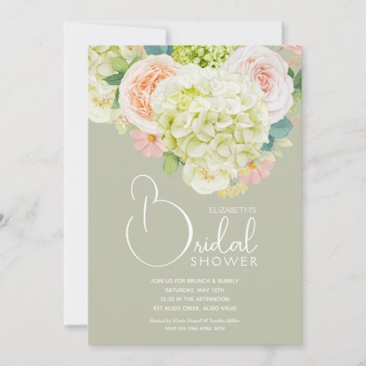 Brautparty der Frühlingsflora Einladung (Vorderseite)