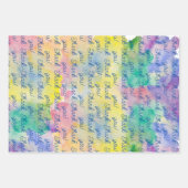 Brautparty der hellen Blumenprofusion Geschenkpapier Set (Vorderseite 2)