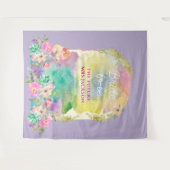 Brautparty der hellen Blumenprofusion Wandteppich (Vorderseite (Horizontal))