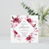 Brautparty der Herbstromantik Einladung (Stehend Vorderseite)