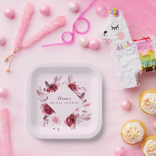 Brautparty der Herbstromantik Pappteller (Party)