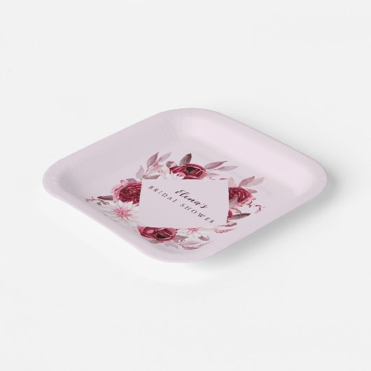 Brautparty der Herbstromantik Pappteller (Gewinkelt)