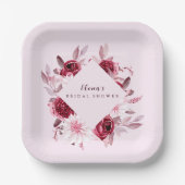 Brautparty der Herbstromantik Pappteller (Vorderseite)