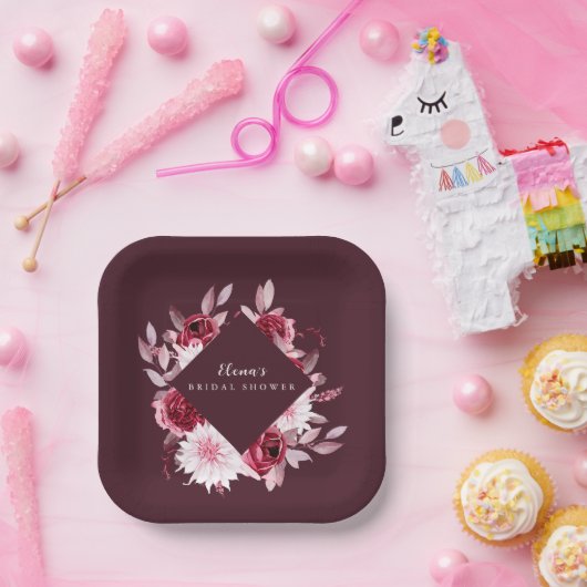 Brautparty der Herbstromantik Pappteller (Party)