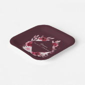 Brautparty der Herbstromantik Pappteller (Gewinkelt)