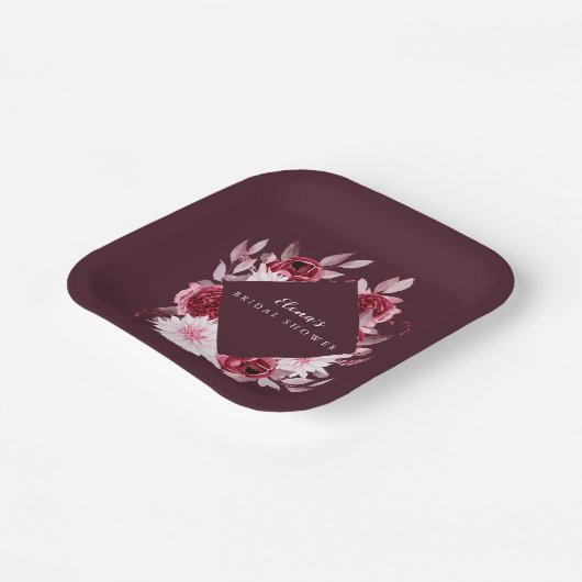 Brautparty der Herbstromantik Pappteller (Gewinkelt)