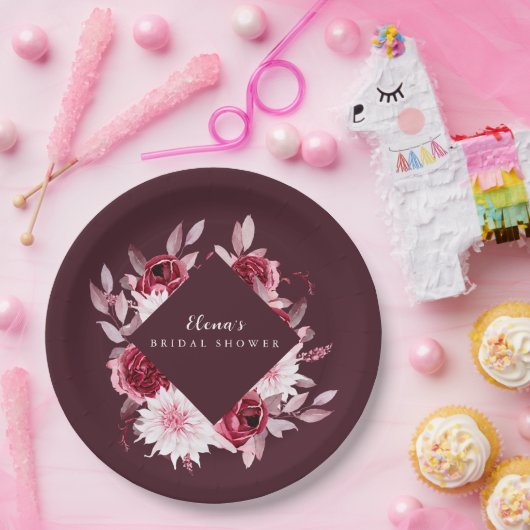 Brautparty der Herbstromantik Pappteller (Party)