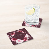 Brautparty der Herbstromantik Rechteckiger Pappuntersetzer (Vor Ort)