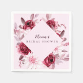 Brautparty der Herbstromantik Serviette (Vorderseite)