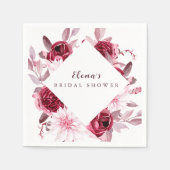 Brautparty der Herbstromantik Serviette (Vorderseite)