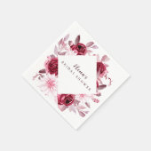 Brautparty der Herbstromantik Serviette (Ecke)