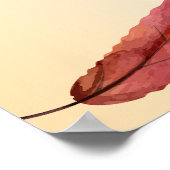Brautparty der Kalligraphie Herbstleaf willkommen Poster (Ecke)