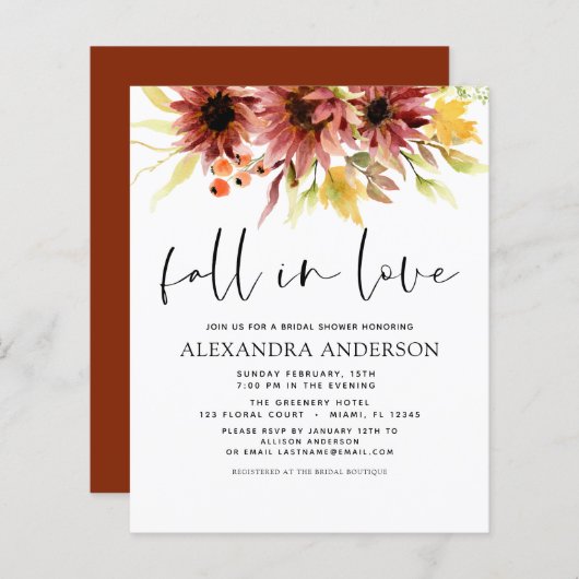 Brautparty der Liebe Sonnenblumen im Haushalt (Vorne/Hinten)