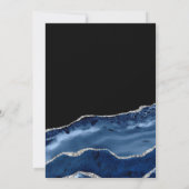 Brautparty der Marine und der Silver Agate Einladung (Rückseite)