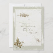 Brautparty der natürlichen Blume Einladung (Vorderseite)