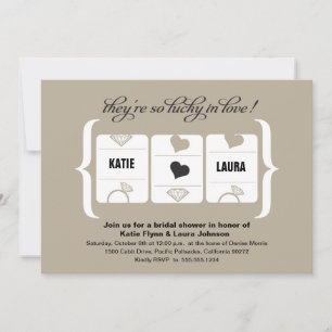 Brautparty der Schlitzmaschine Einladung