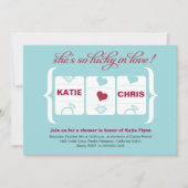 Brautparty der Schlitzmaschine Einladung (Vorderseite)