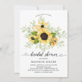 Brautparty der Sonnenblumen Einladung (Vorderseite)