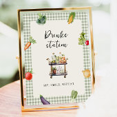 Brautparty der Trinkstation Bar Table Sign Farm Poster