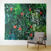 Brautparty der tropischen Blume Wandteppich (Beispiel (Horizontal))