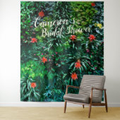 Brautparty der tropischen Blume Wandteppich (Beispiel)