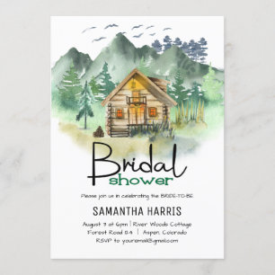 Brautparty der Wasserfarben Einladung