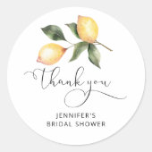 Brautparty der Wasserfarben Runder Aufkleber (Vorderseite)