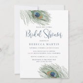 Brautparty der Wasserfarbenfeder Einladung (Vorderseite)