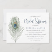 Brautparty der Wasserfarbenfeder Einladung (Vorderseite)