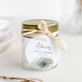 Brautparty der Wasserfarbenfeder Geschenkanhänger