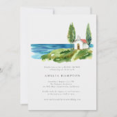 Brautparty der Wasserfarbenkapelle Einladung (Vorderseite)