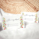 Brautparty der Wildblume im Sommer Begleitkarte