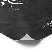 Brautparty der Winternaturkalkpappe Poster (Ecke)