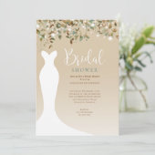 Brautparty der Zeichenketten Einladung (Stehend Vorderseite)