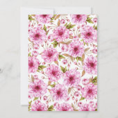 Brautparty der Zweigstelle Wasserfarbe Einladung (Rückseite)