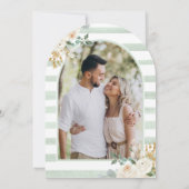 Brautparty des Blumenmoon Arch Einladung (Rückseite)