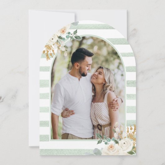 Brautparty des Blumenmoon Arch Einladung (Rückseite)