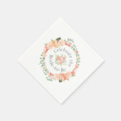 Brautparty des Blumenrings Serviette (Ecke)