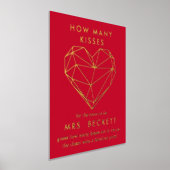 Brautparty des geometrischen Herzens Foliendrucke (Ablage )