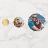 Brautparty des geometrischen Herzens Konfetti (Vorderseiten)