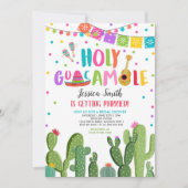 Brautparty des Heiligen Guacamole Fiesta Cactus  Einladung (Vorderseite)