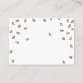 Brautparty des Kaffees Begleitkarte (Rückseite)