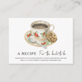 Brautparty des Kaffees Rezept für die Braut Begleitkarte (Vorderseite)