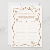 Brautparty des Kaffees, wie alt sie waren Einladung (Vorderseite)