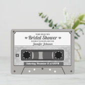 Brautparty des Kassettenbandes Einladung (Stehend Vorderseite)